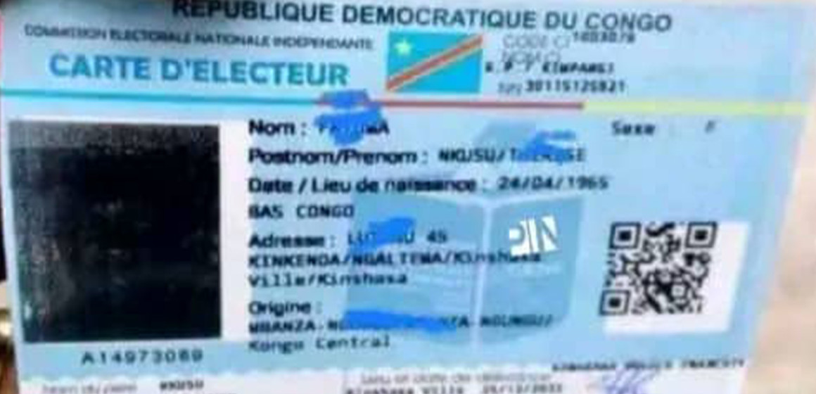 Carte d'électeur 2022