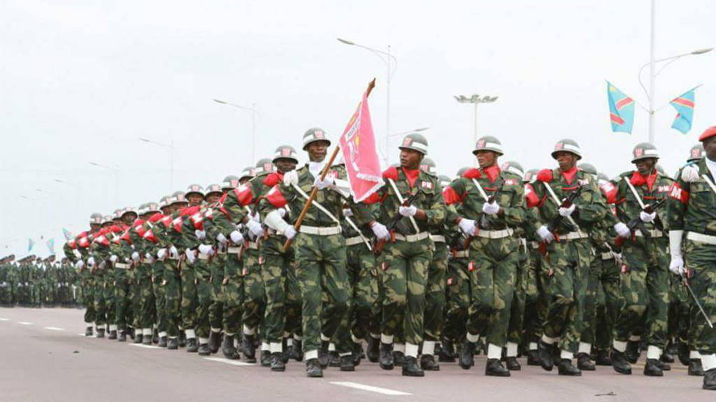 Défilé des forces armées de la RDC FARDC