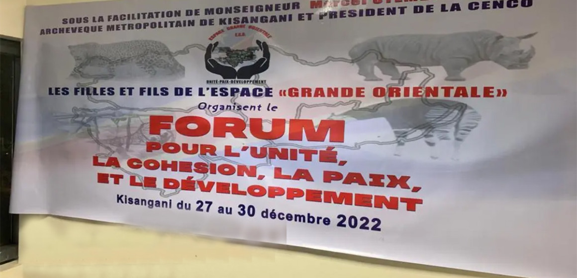 forum sur l’unité la sécurité, la paix, la cohésion et le développement l’ex-Province Orientale