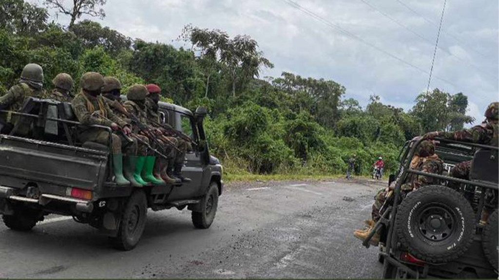 Véhicule transportant des terroristes du M23