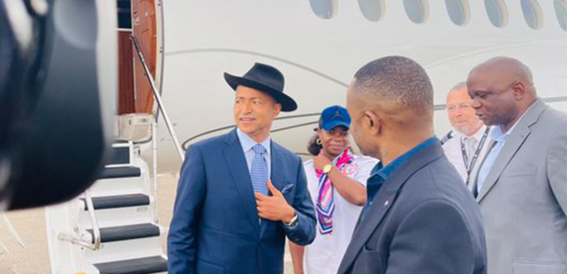 Moise katumbi de retour à Lubumbashi pour le congrès d'Ensemble
