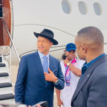 Moise katumbi de retour à Lubumbashi pour le congrès d'Ensemble