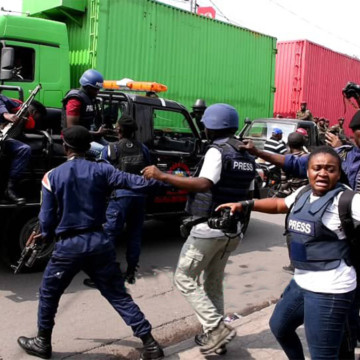 Journalistes brutalisés par la police à Goma