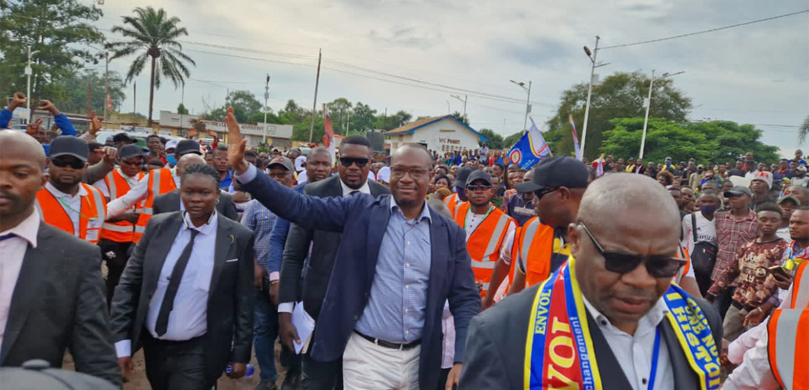 Delly Sesanga en tournée à Kolwezi au Lualaba