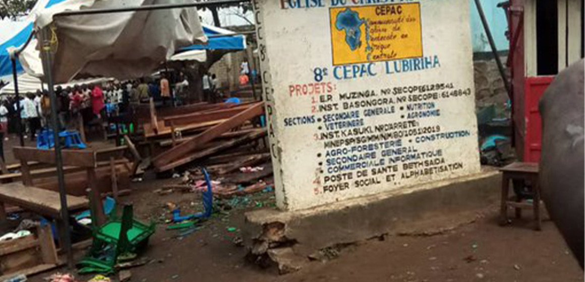 Explosion d'une bombe dans une église à Kasindi