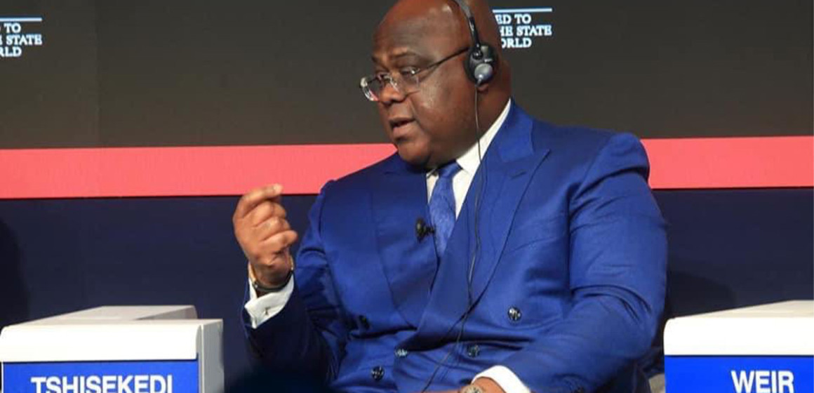 Félix Tshisekedi au Forum économique mondial à Davos en Suisse