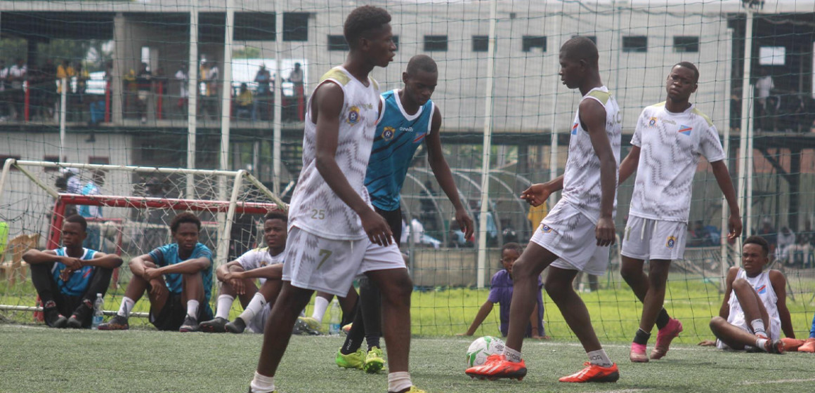 Léopards U17 à l'entrainement à Kinshasa