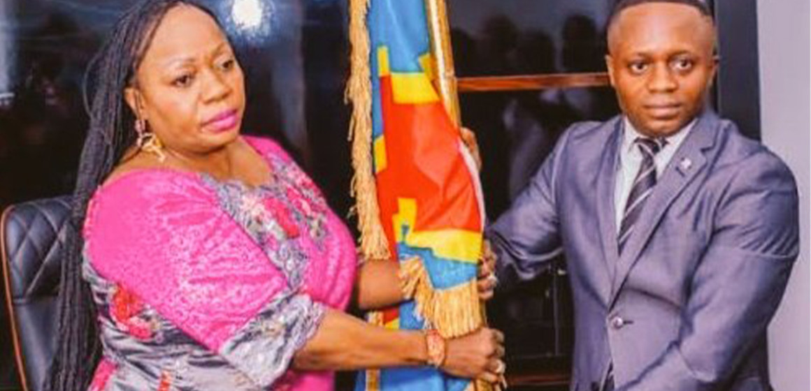 Rita Bola et Jacks Mbombaka, gouverneur et vice gouverneur du Maindombe