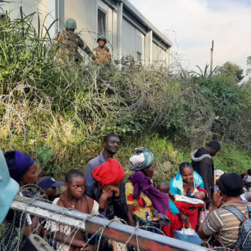 La population de Kitshanga se refugie autour de la base Monusco