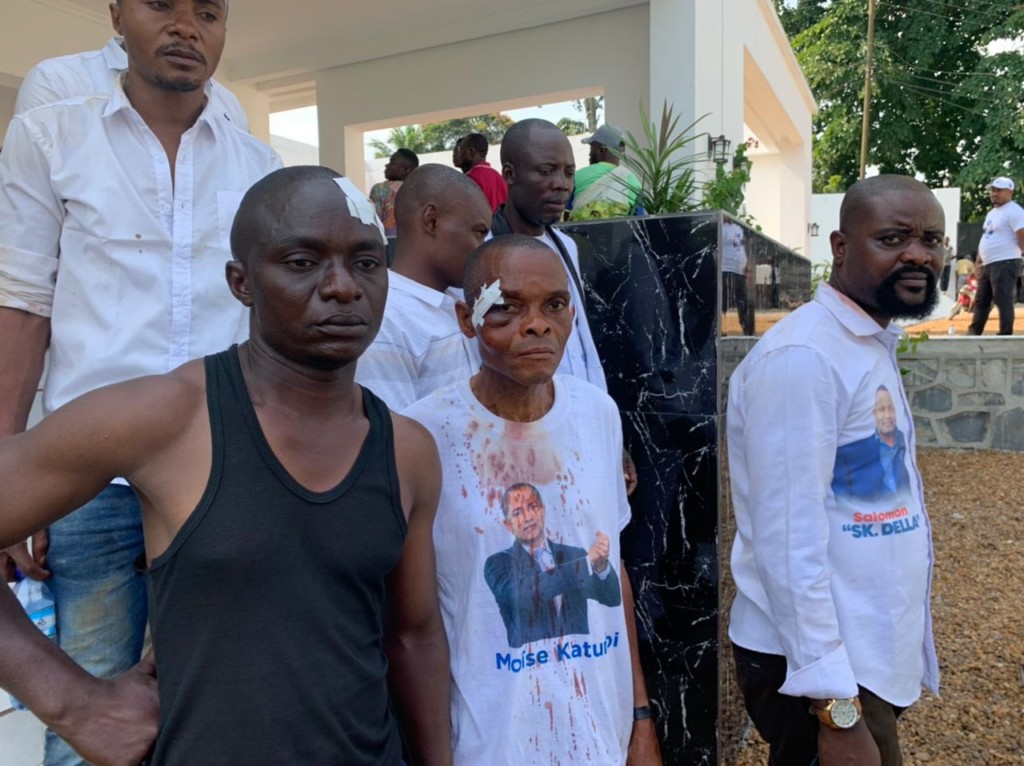 Blessés à enrôlement à Kindu (Maniema)