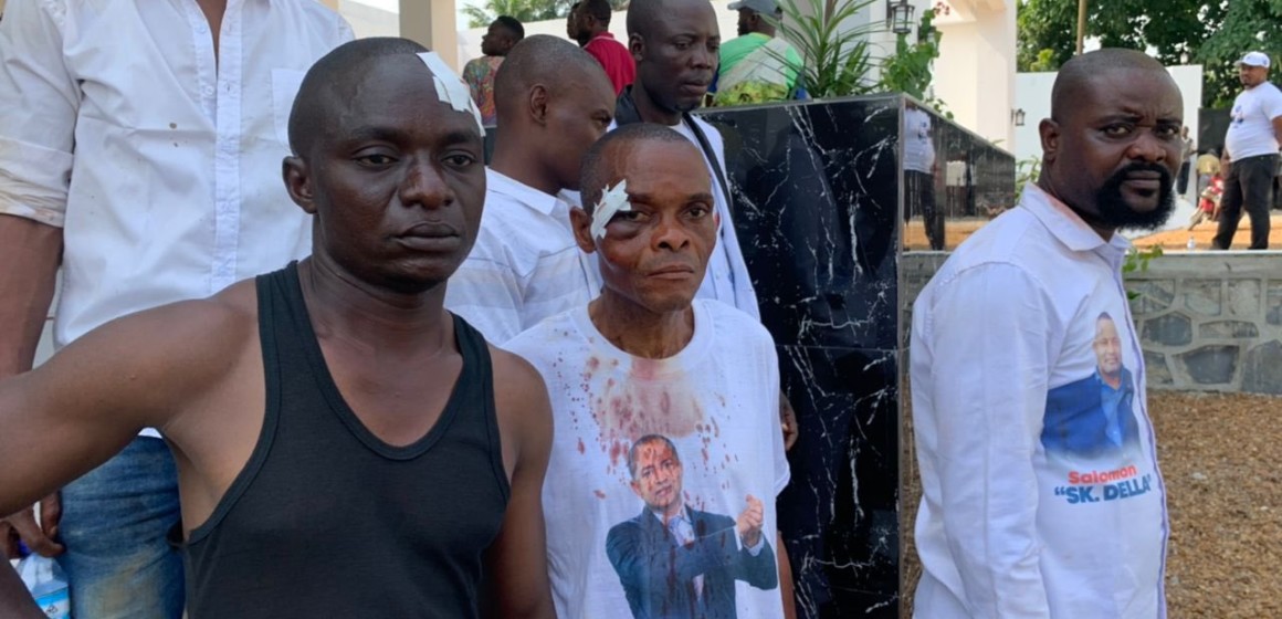 Blessés à enrôlement à Kindu (Maniema)