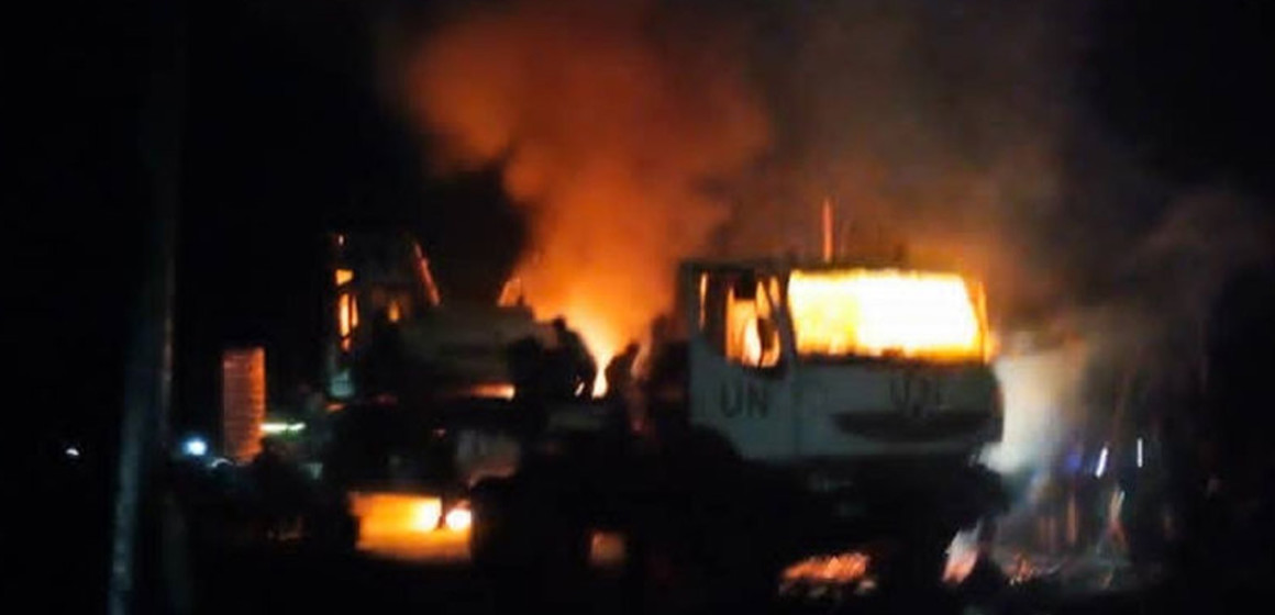 Un véhicule de la MONUSCO incendié à Goma