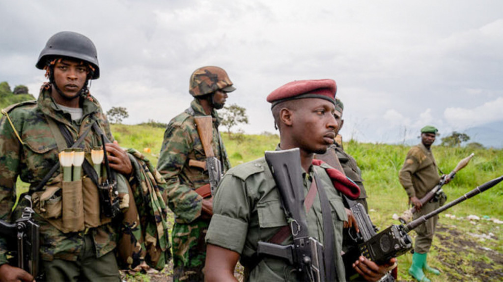 Terroristes du M23 à Kibumba au Nord-Kivu