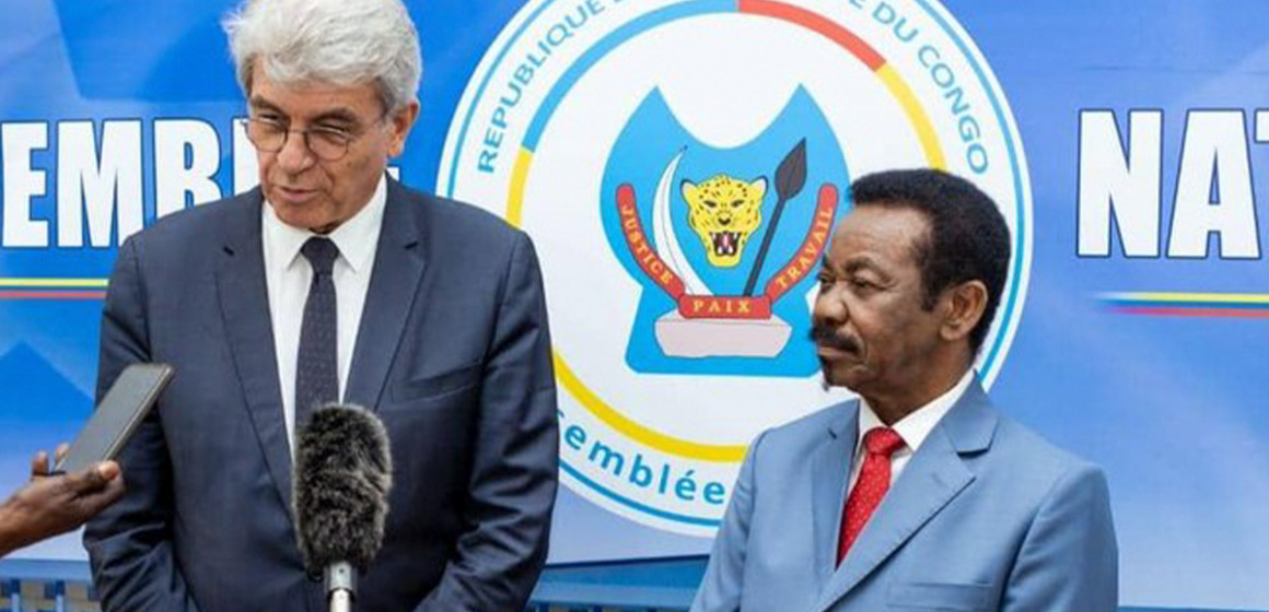 ambassadeur-de-france-et-mboso.jfif Bruno Aubert Ambassadeur de France en RDC et Christophe Mboso