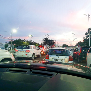 Embouteillage à Kinshasa