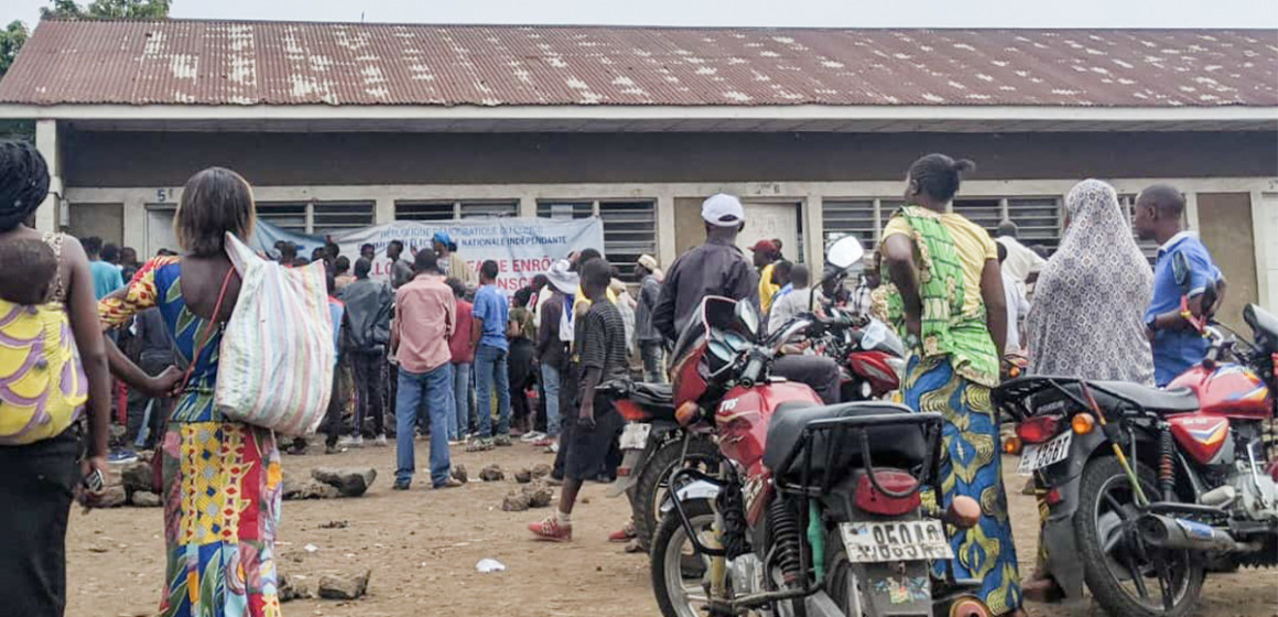 Enrôlement à Nyiragongo au Nord-Kivu
