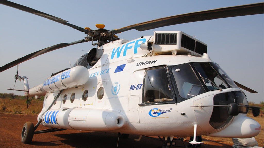 Hélicoptère Echo de l'ONU PAM