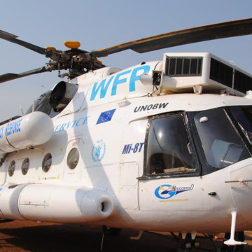 Hélicoptère Echo de l'ONU PAM