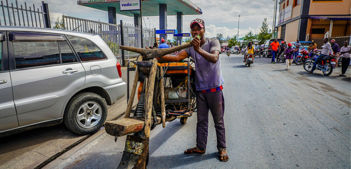 Station-service à Goma