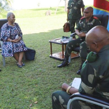 Bintou Keita reçue par le général Constant Ndima et les autorités du Nord-Kivu