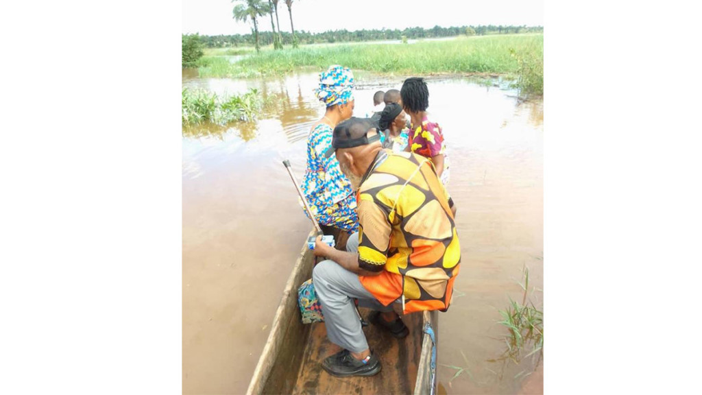 Rivière Kasai en crue
