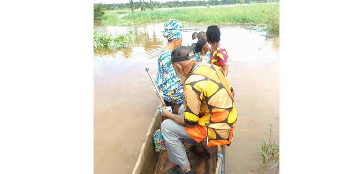 Rivière Kasai en crue