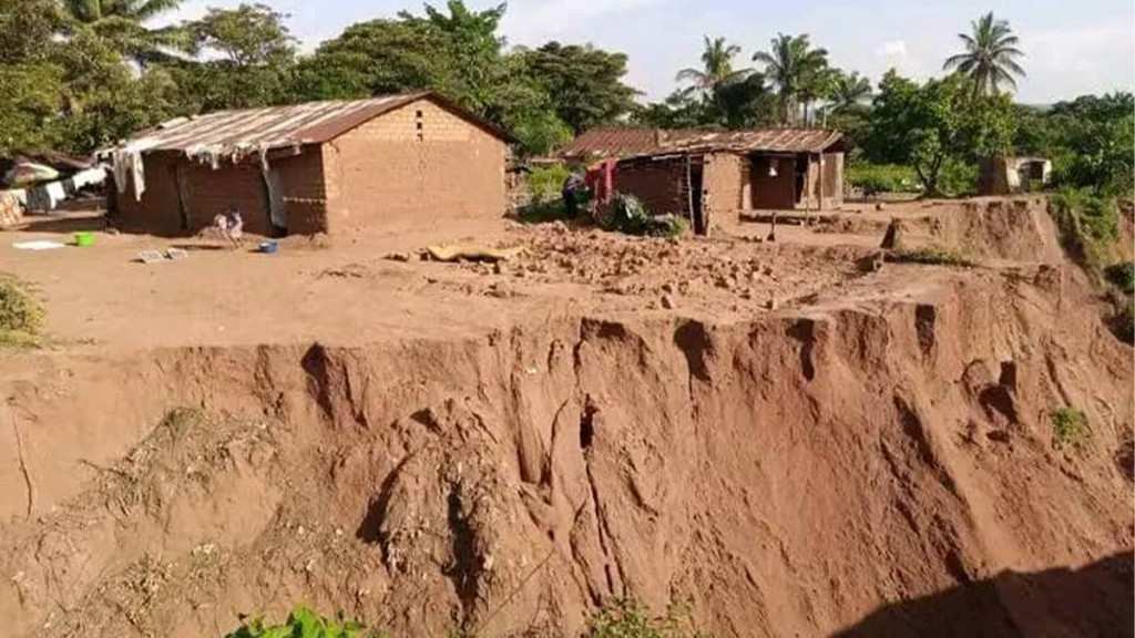 Erosions à Kamonia au Kasai