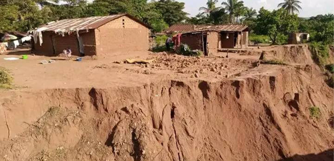 Erosions à Kamonia au Kasai