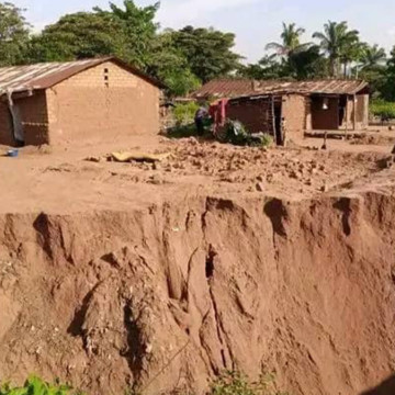Erosions à Kamonia au Kasai
