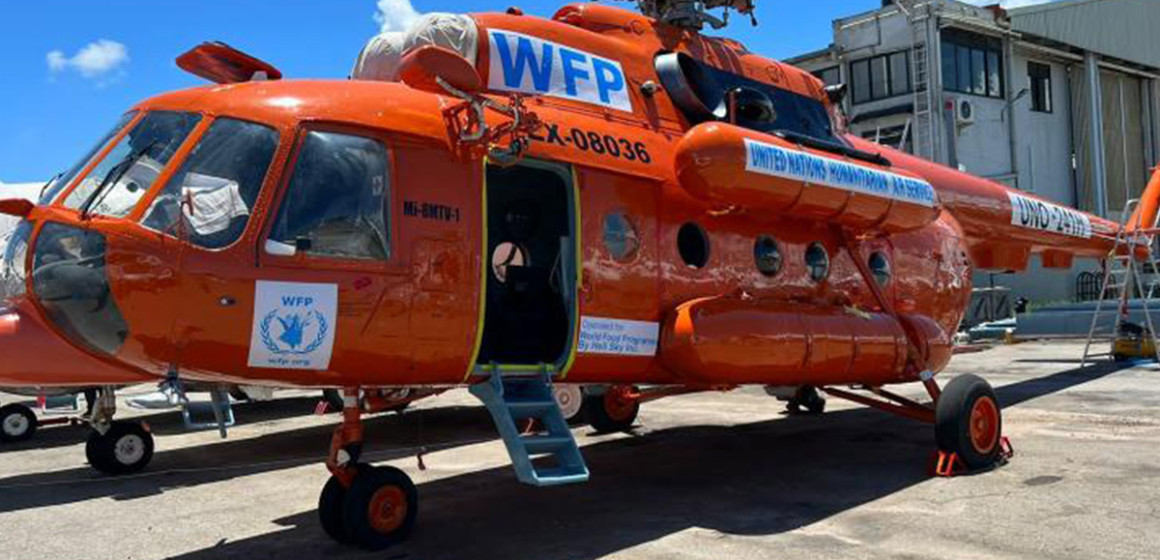 helico-pam.psd Hélicoptère de UNHAS géré par le PAM