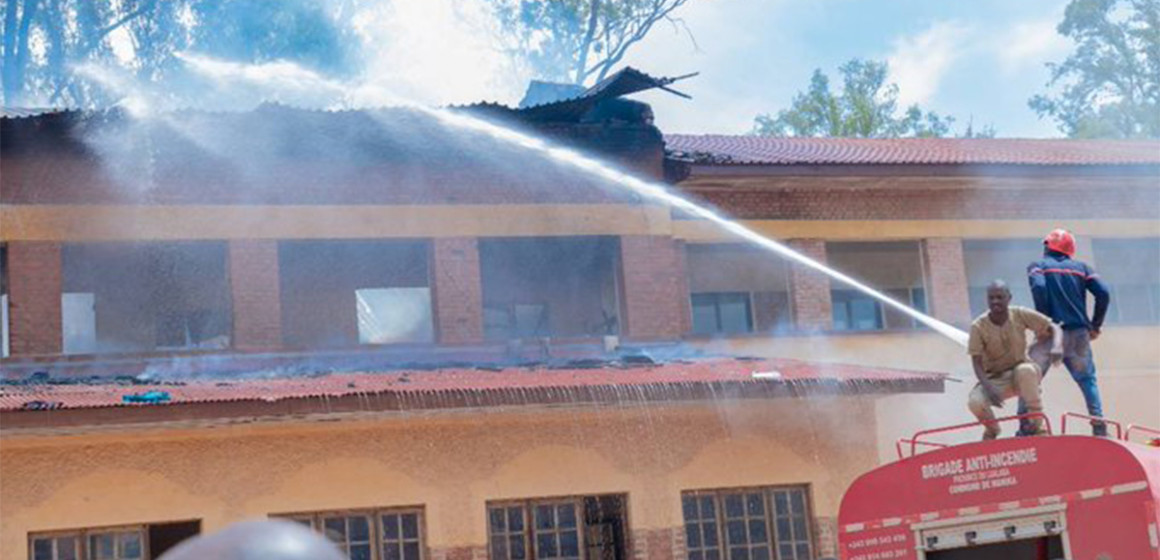 Incendie au Lycée Mwanga de Kolwezi