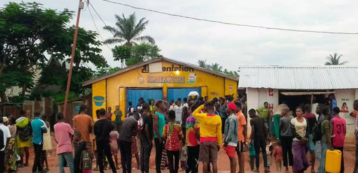 Attroupement dans un quartier de Tshikapa