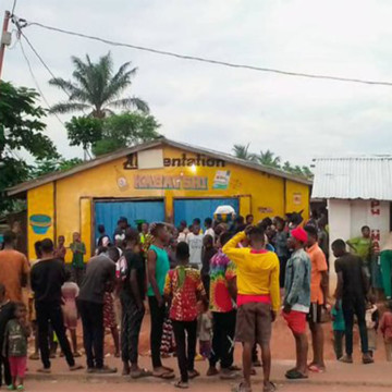 Attroupement dans un quartier de Tshikapa