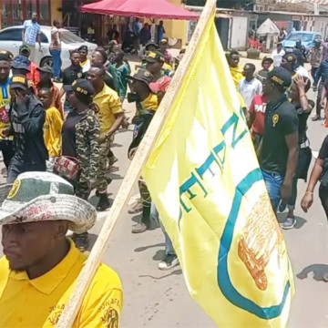 unafec.webp Manifestation de jeunes de l'UNAFEC à Lubumbashi