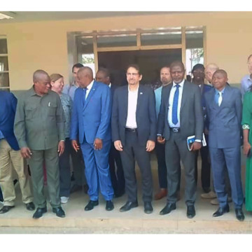 Diplomates américain et européens au Kasai