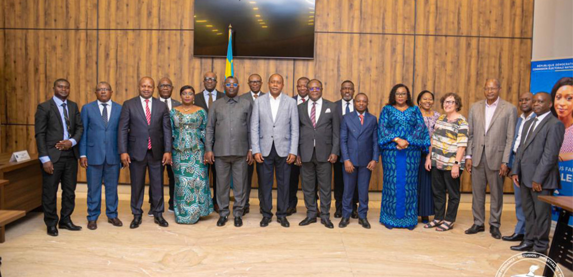 Denis Kadima et les experts choisis pour l'audit du Fichier électoral