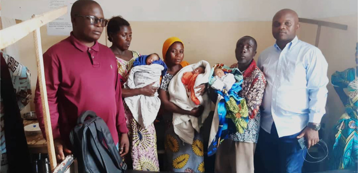 Fondation Mwanza assiste une mère de triplés