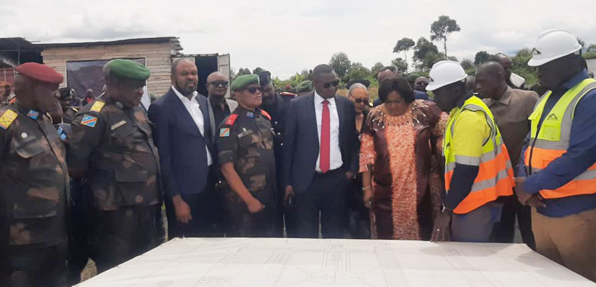 Rose Mutombo en visite à Kimoka