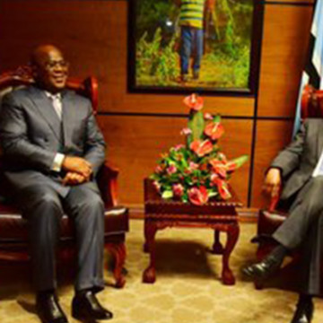 Les présidents Félix Tshisekedi et Eric Mokgweetsi