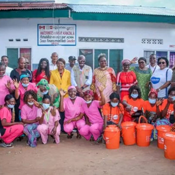 Visite d'une zone de santé du Kasai