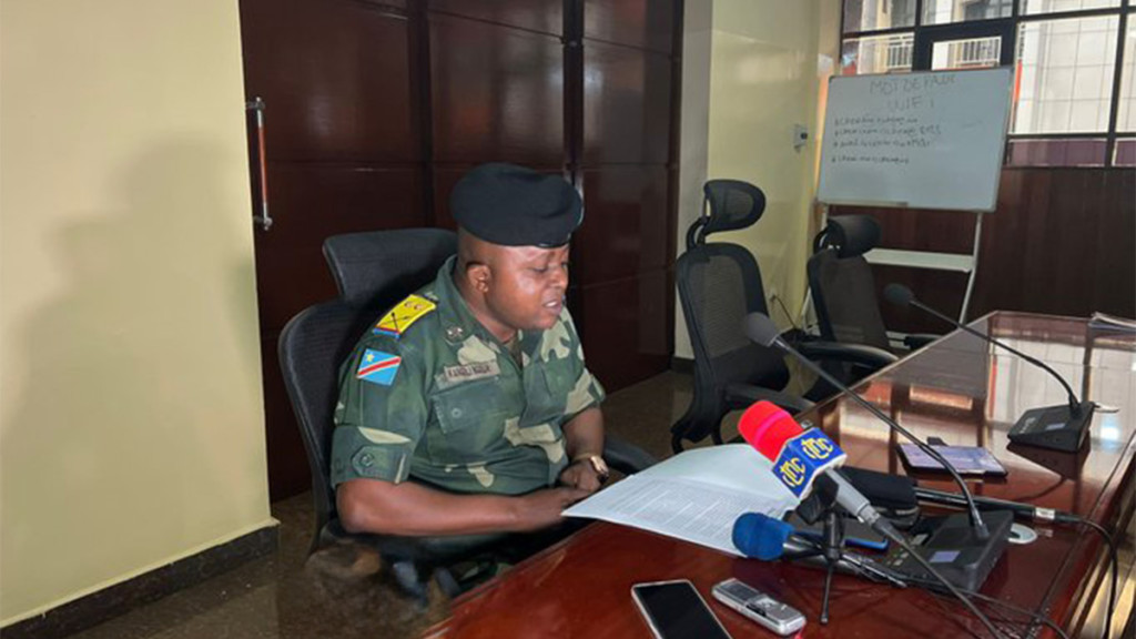 Conférence de presse Renseignements militaires dossier Salomon Kalonda
