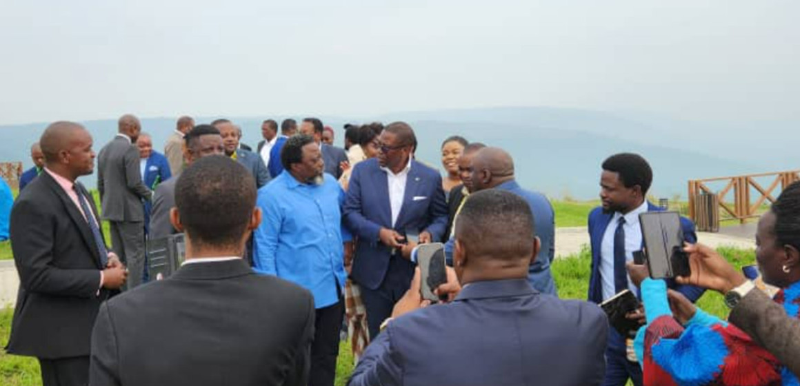 Le président Joseph Kabila à Kingakati