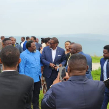 Le président Joseph Kabila à Kingakati