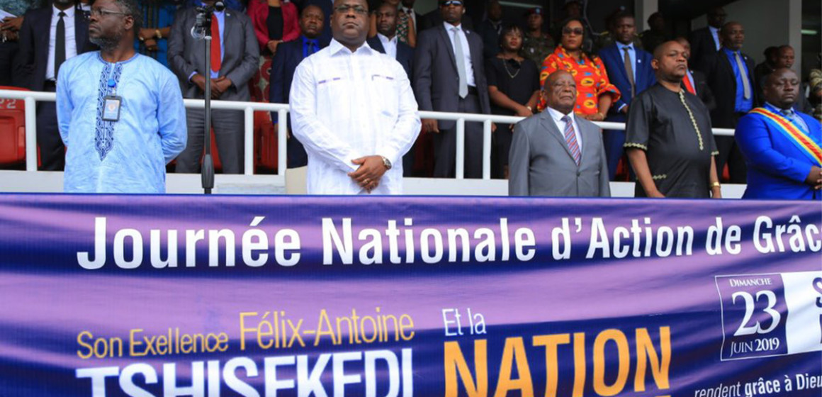 Félix Tshisekedi à la journée nationale d'action de grâce 2019