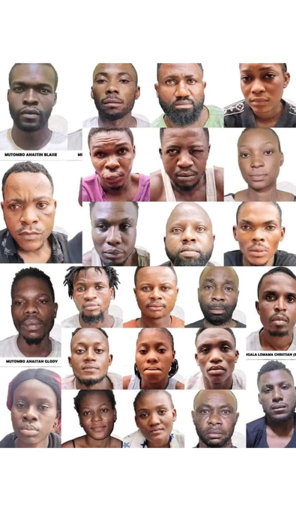 Groupe de kidnappeurs arrêté par la Police à Kinshasa