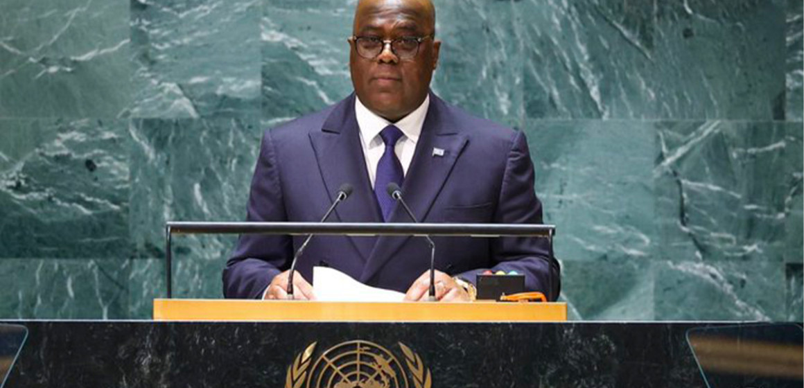Tshisekedi-tribune-onu Félix Tshisekedi à la tribune de l'ONU
