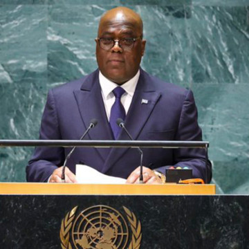 Félix Tshisekedi à la tribune de l'ONU