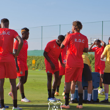 Les Léopards à l'entrainement à Murcie en Espagne