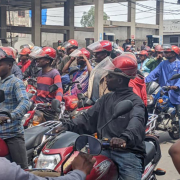 Moto-taxi à Goma