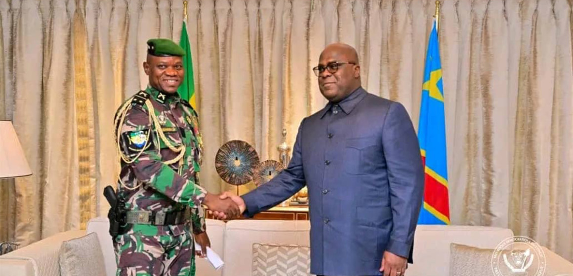 Brice Olingui Nguema et Félix Tshisekedi